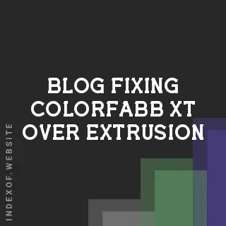 Fixing ColorFabb XT Over-Extrusion: 3D Printing Flow Guide | Logo - Indexof